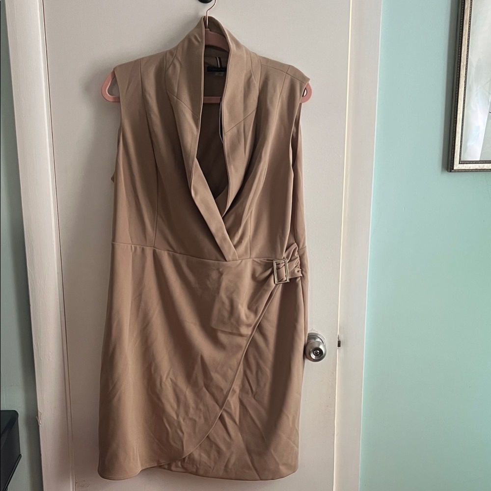 Tommy Hilfiger Tan Asymmetrical Dress